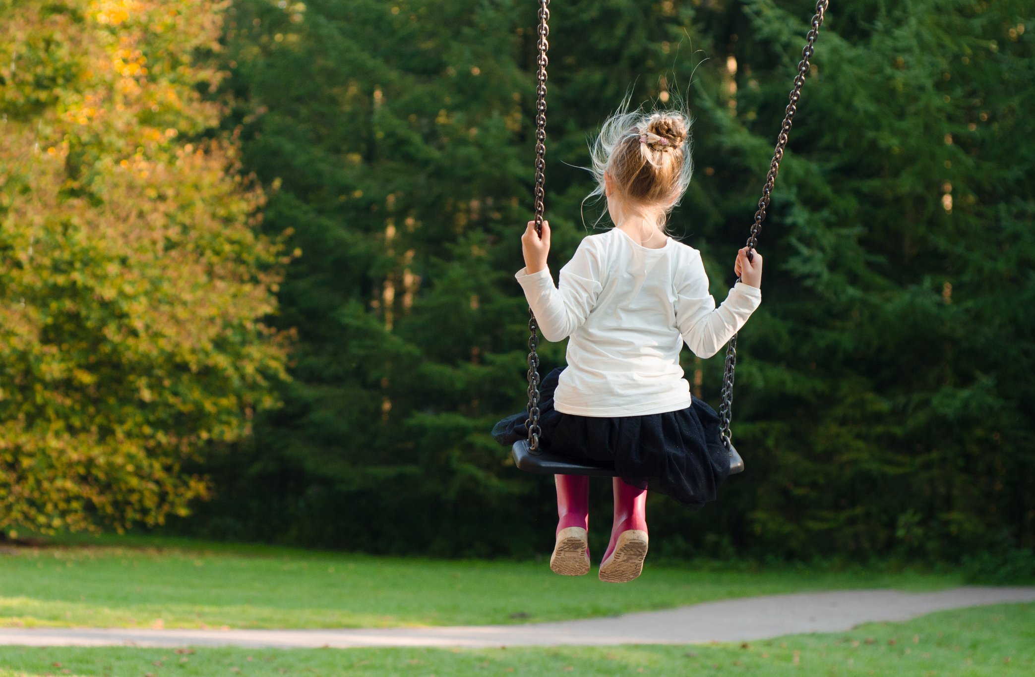 Little Girl on a Swing